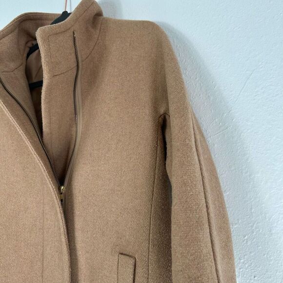 J. Crew wool camel trench coat size 4 - Picture 7 of 10
